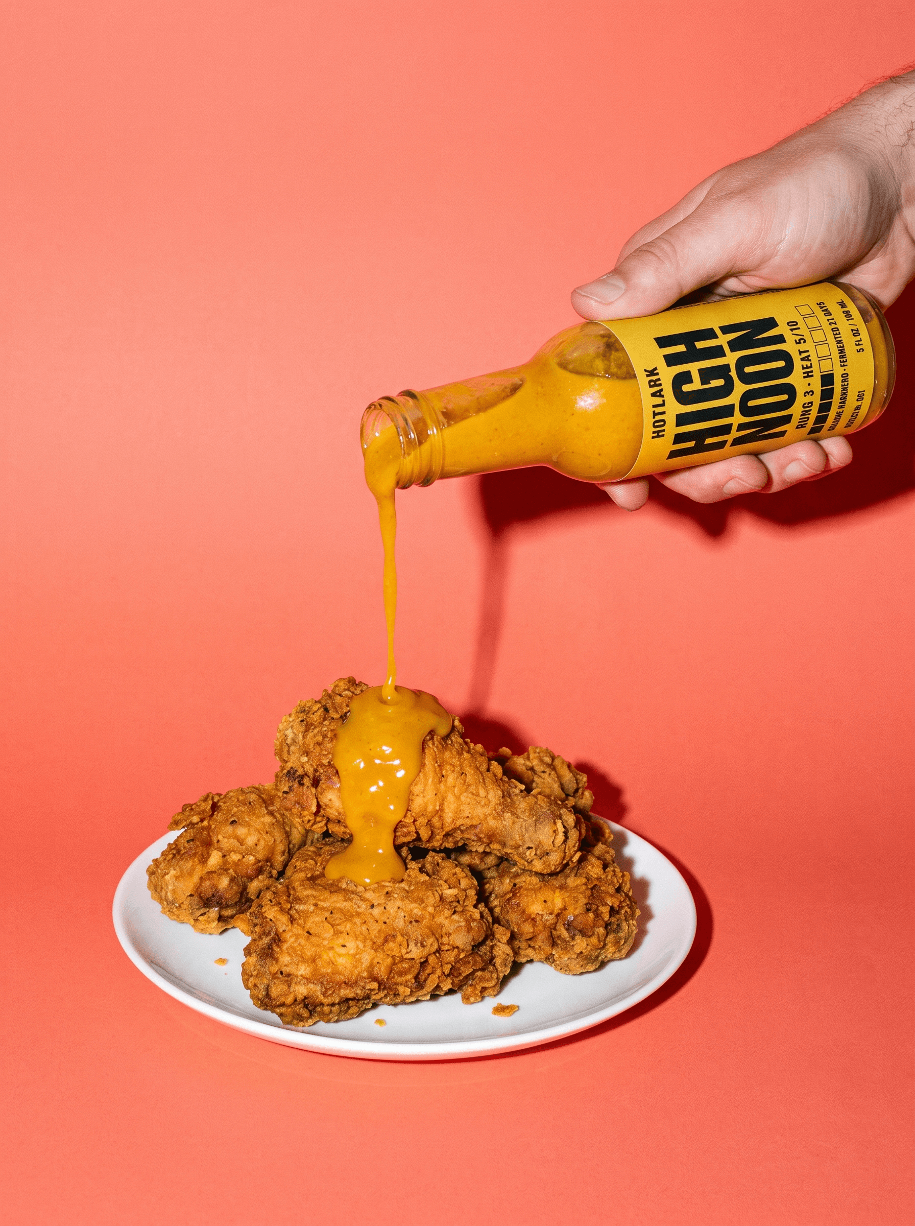 High Noon poured over fried chicken