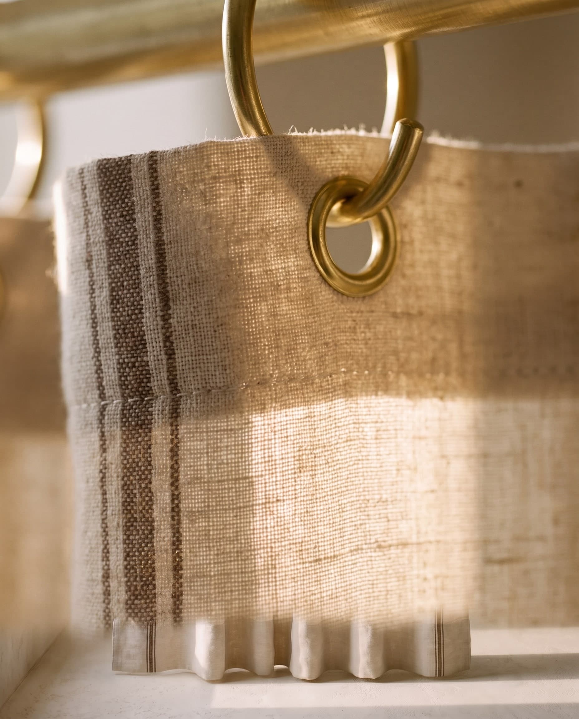 Tufa Linen Shower Curtain, image 3