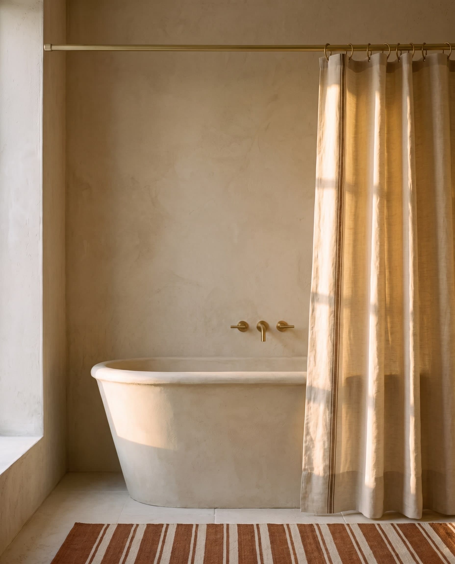 Tufa Linen Shower Curtain, image 2