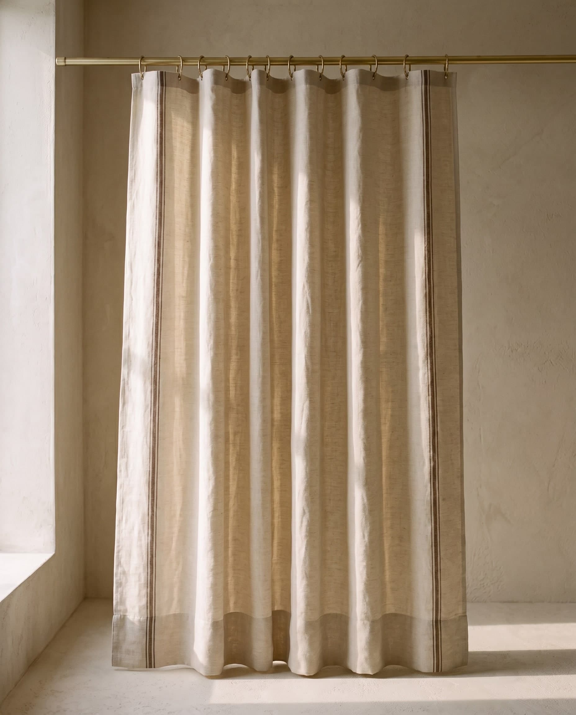 Tufa Linen Shower Curtain